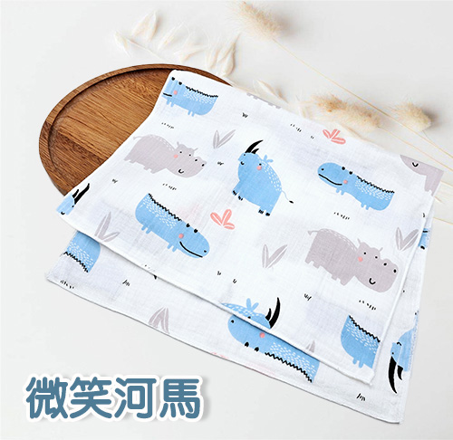 四層紗皺布長巾 