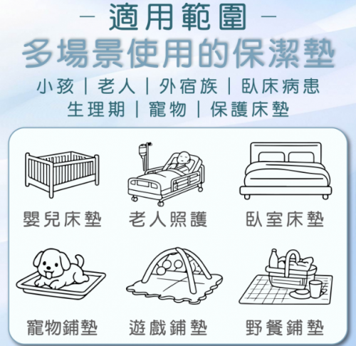 防水保潔墊/尿布墊