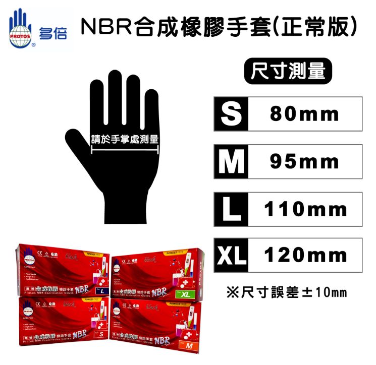 NBR合成橡膠檢診手套-超厚款【正常版】